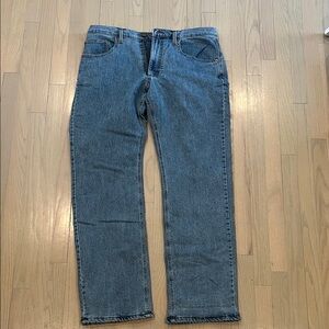 RedHead Men's Straight Blue Fleece-Lined Jeans